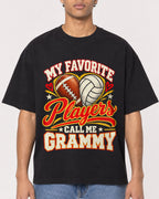 Mockup Boxy Heavyweight Tee Black male close-up 10