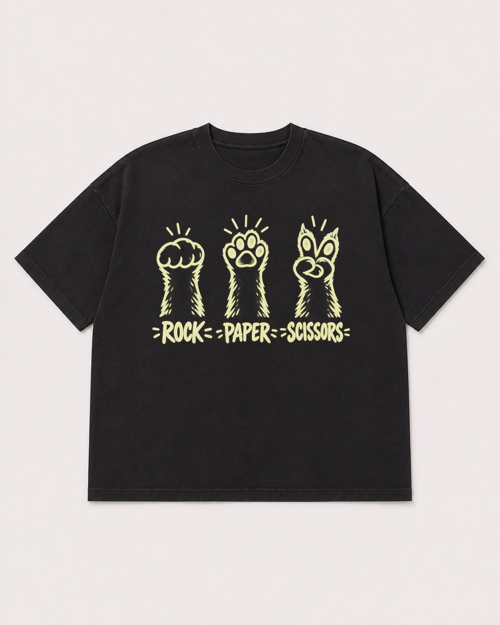 Mockup Boxy Heavyweight Tee Black product