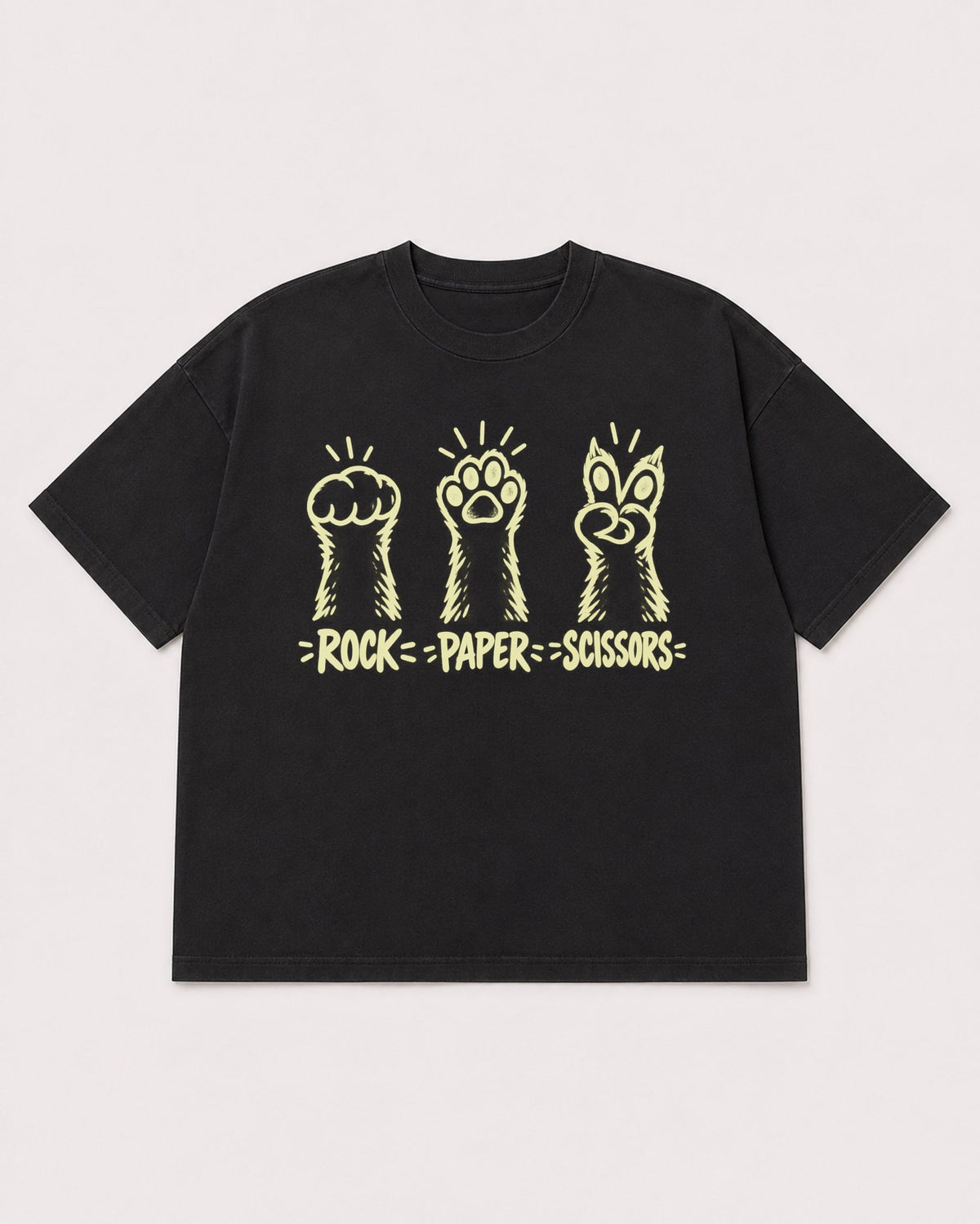 Mockup Boxy Heavyweight Tee Black product
