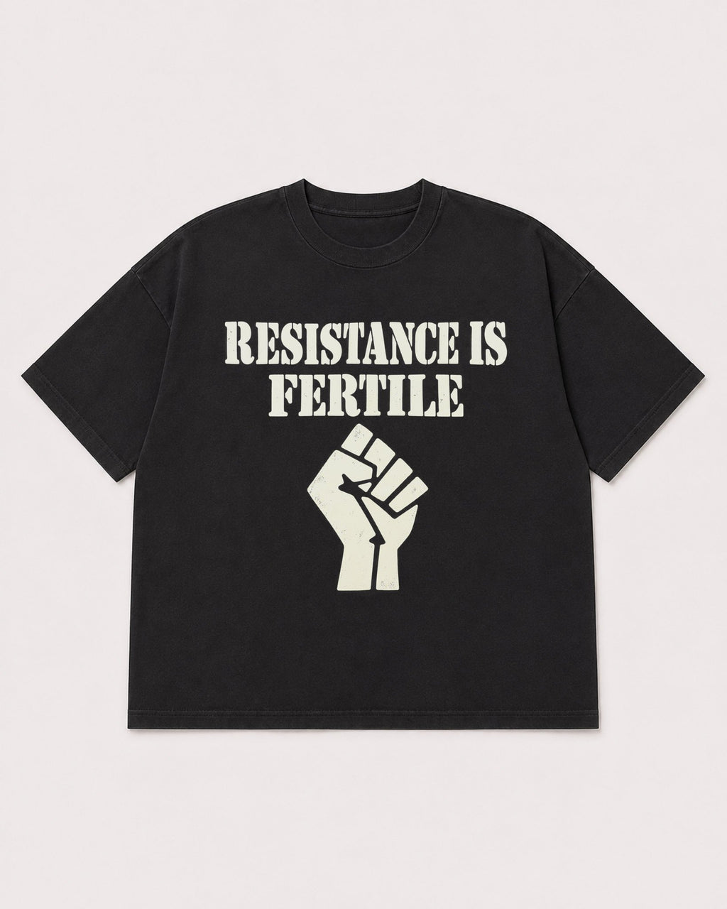 Mockup Boxy Heavyweight Tee Black product