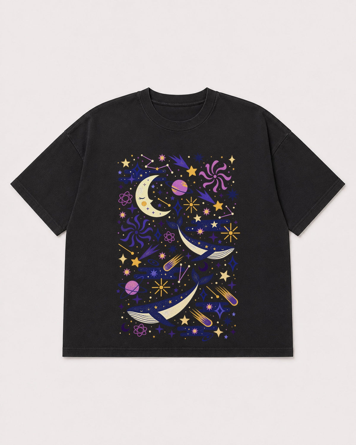 Mockup Boxy Heavyweight Tee Black product