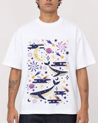 Mockup Boxy Heavyweight Tee White male close-up 06
