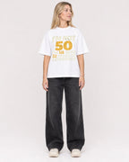 Mockup Boxy Heavyweight Tee White female full-body 08