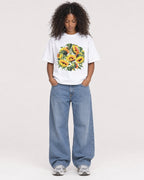 Mockup Boxy Heavyweight Tee White female full-body 05