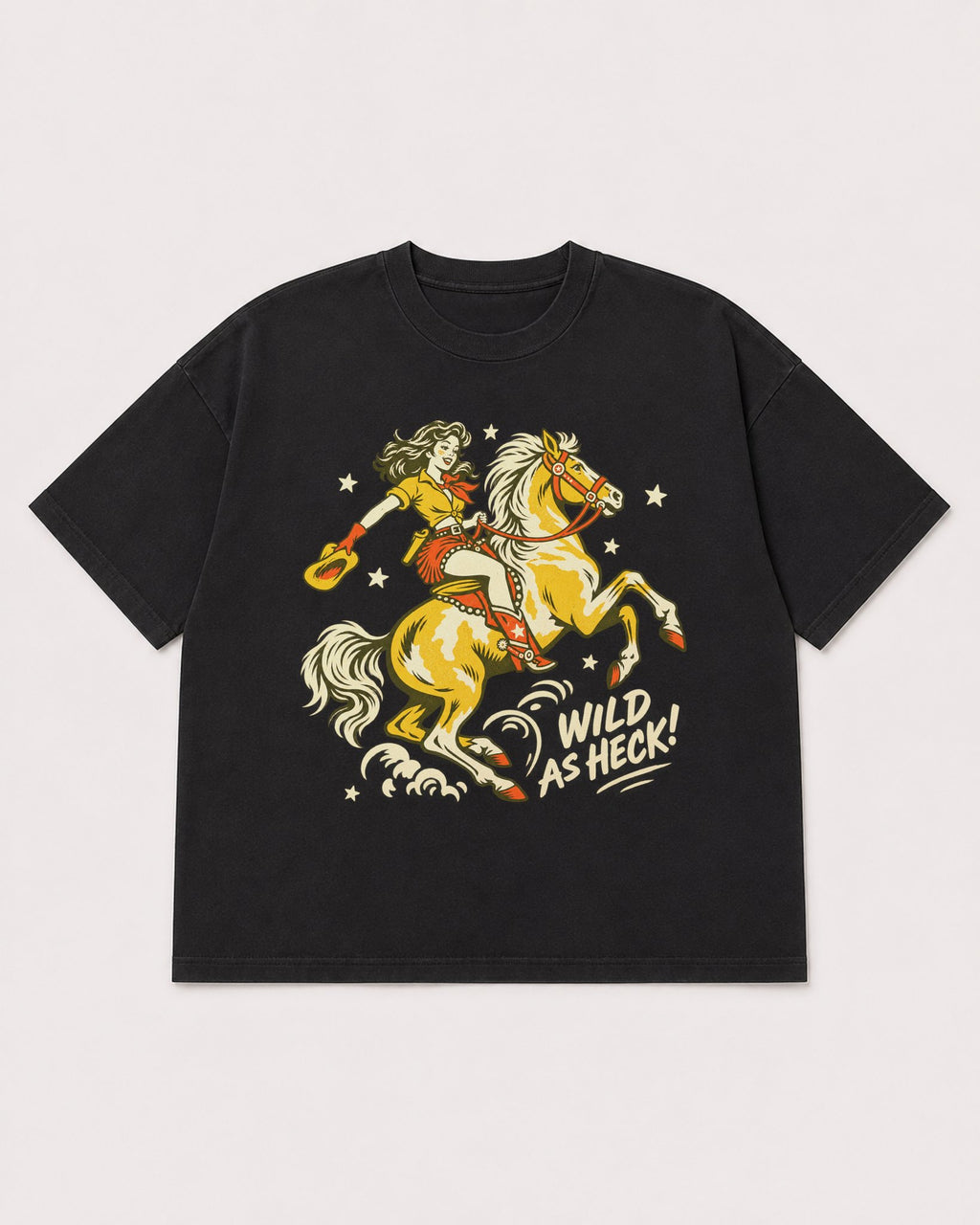 Mockup Boxy Heavyweight Tee Black product