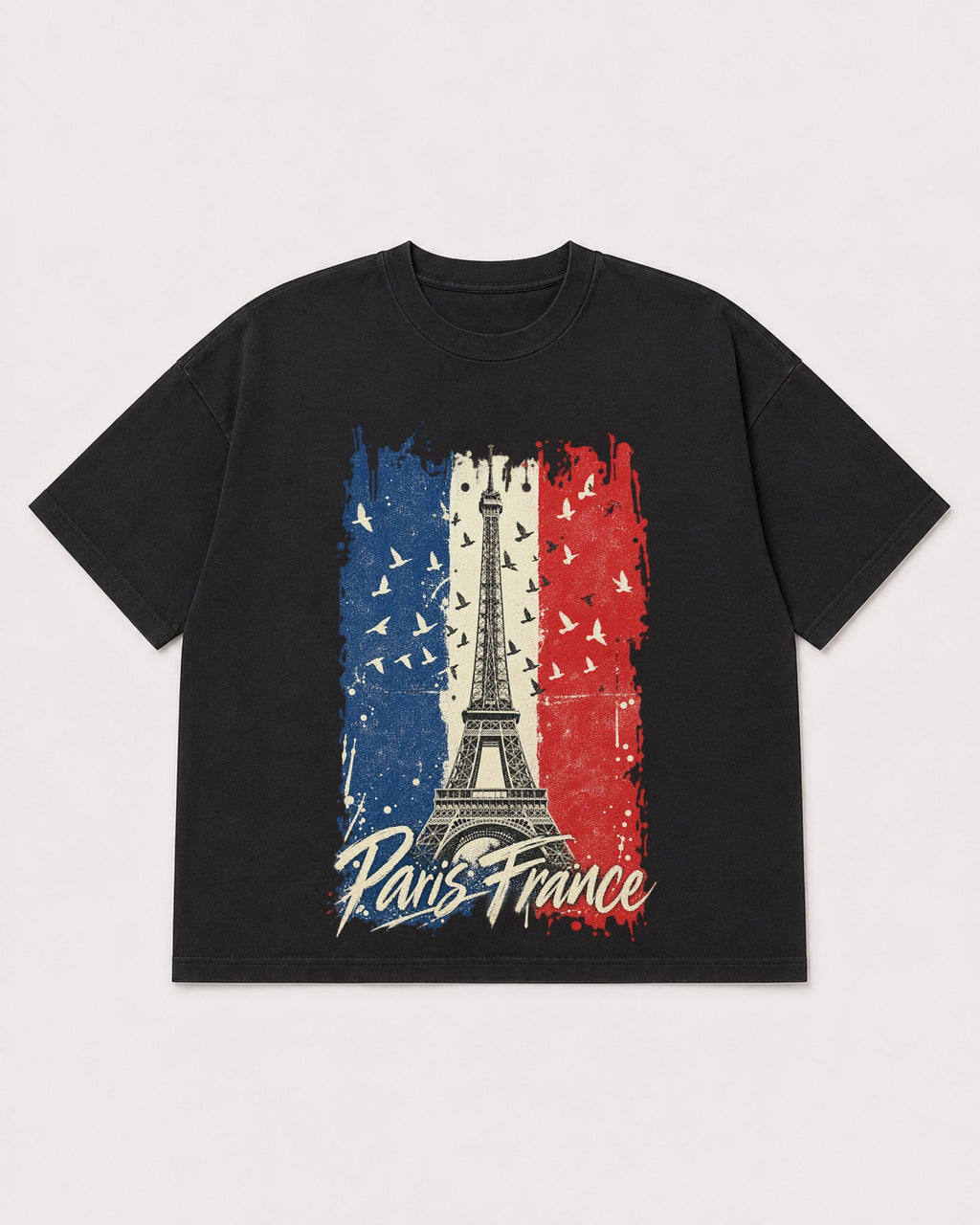 Mockup Boxy Heavyweight Tee Black product