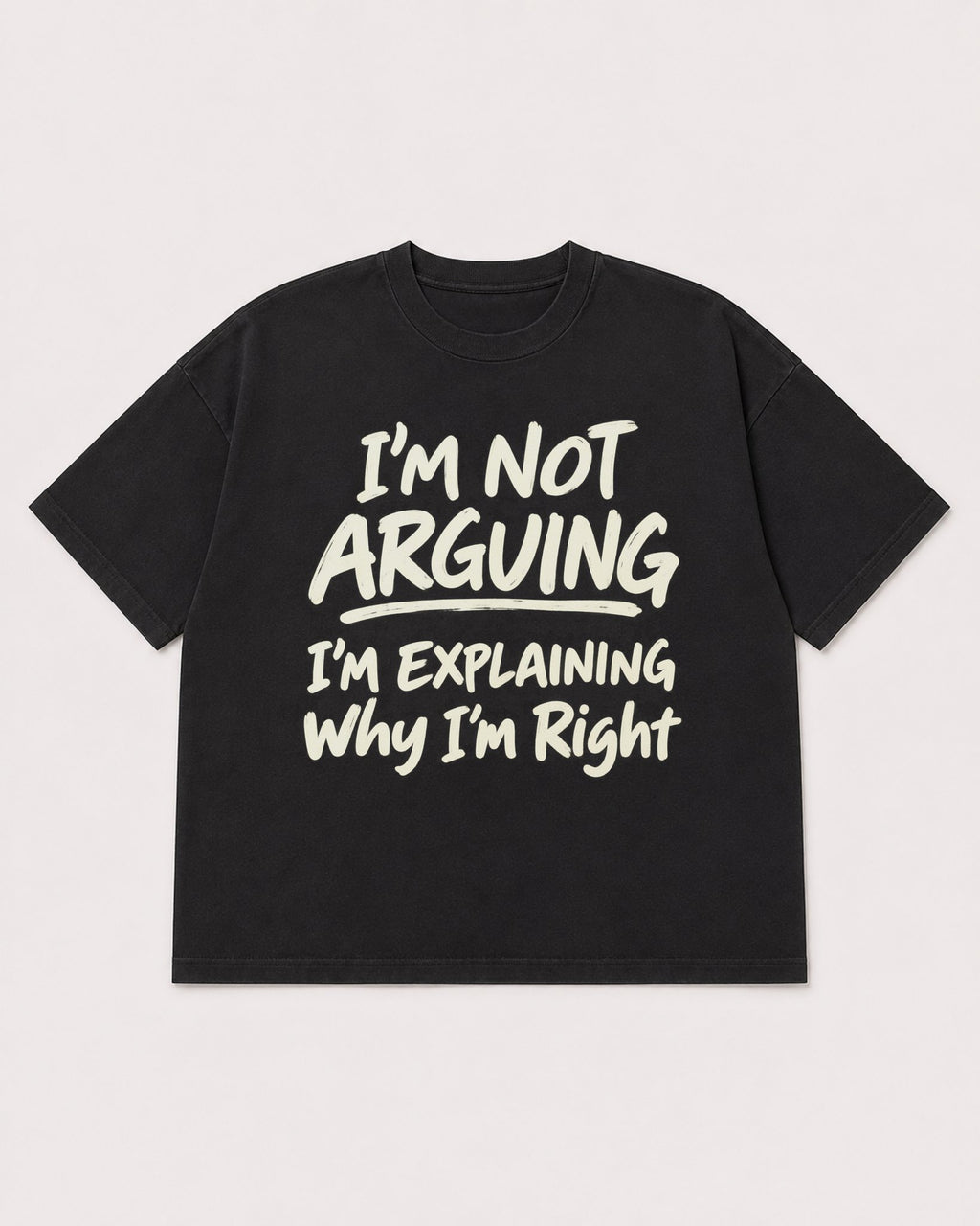 Mockup Boxy Heavyweight Tee Black product