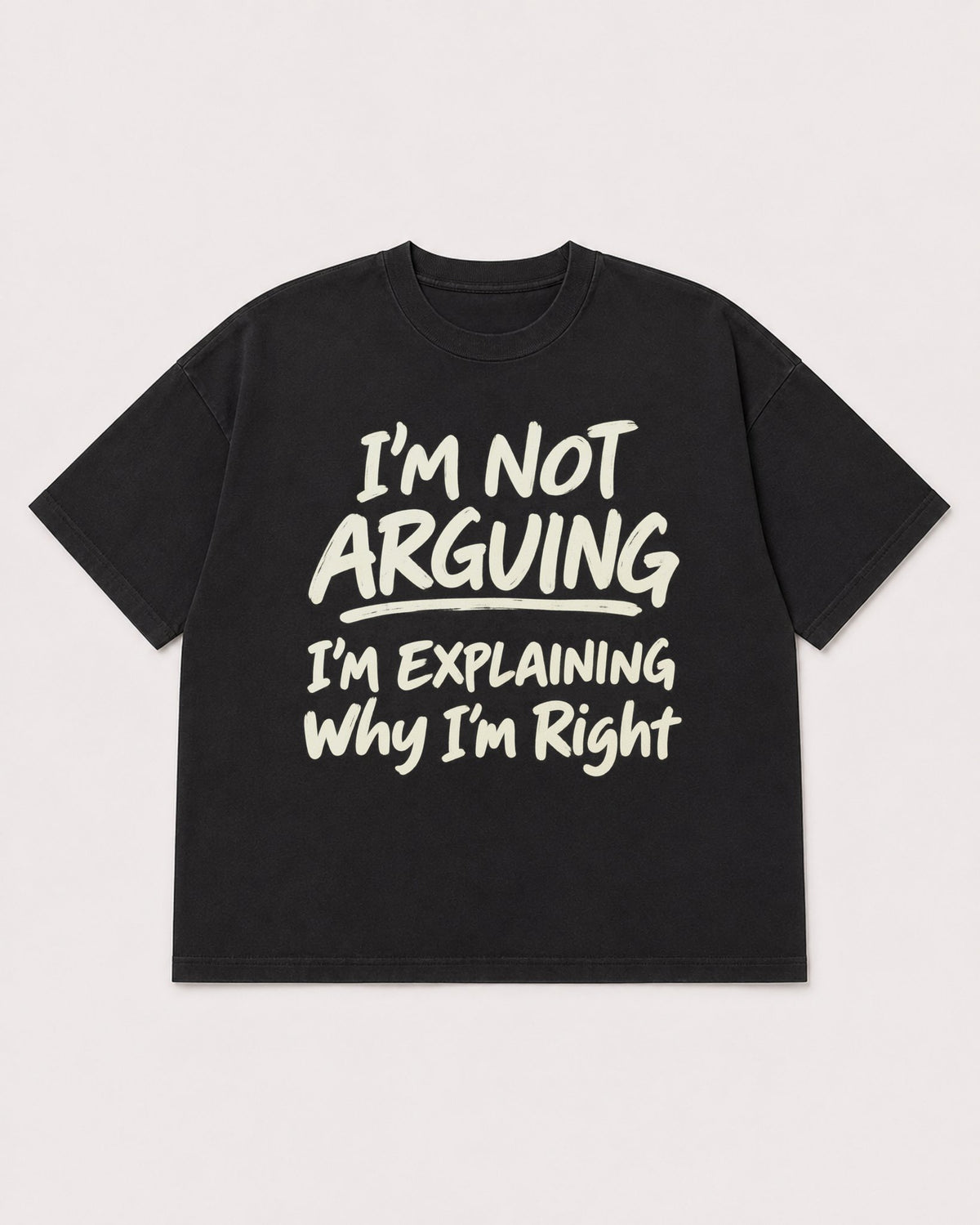 Mockup Boxy Heavyweight Tee Black product