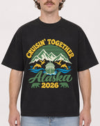 Mockup Boxy Heavyweight Tee Black male close-up 09