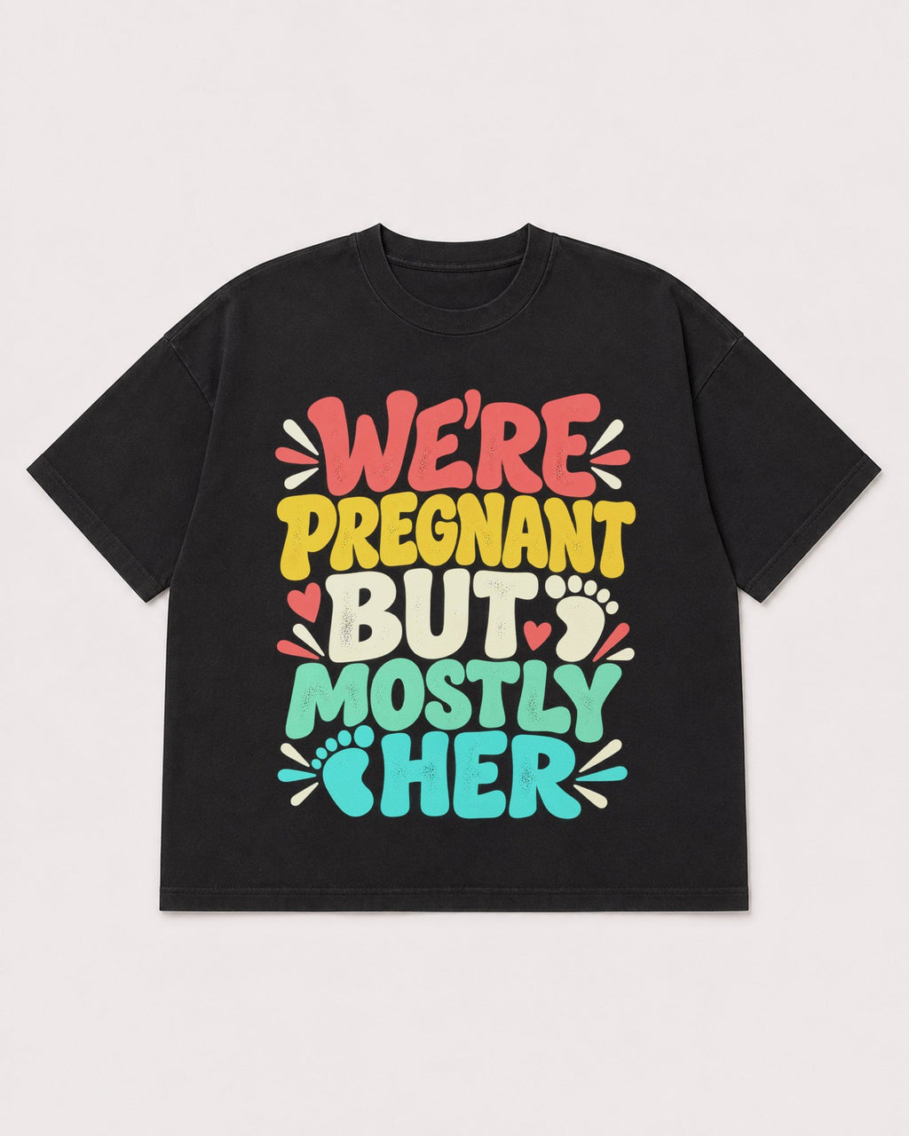Mockup Boxy Heavyweight Tee Black product
