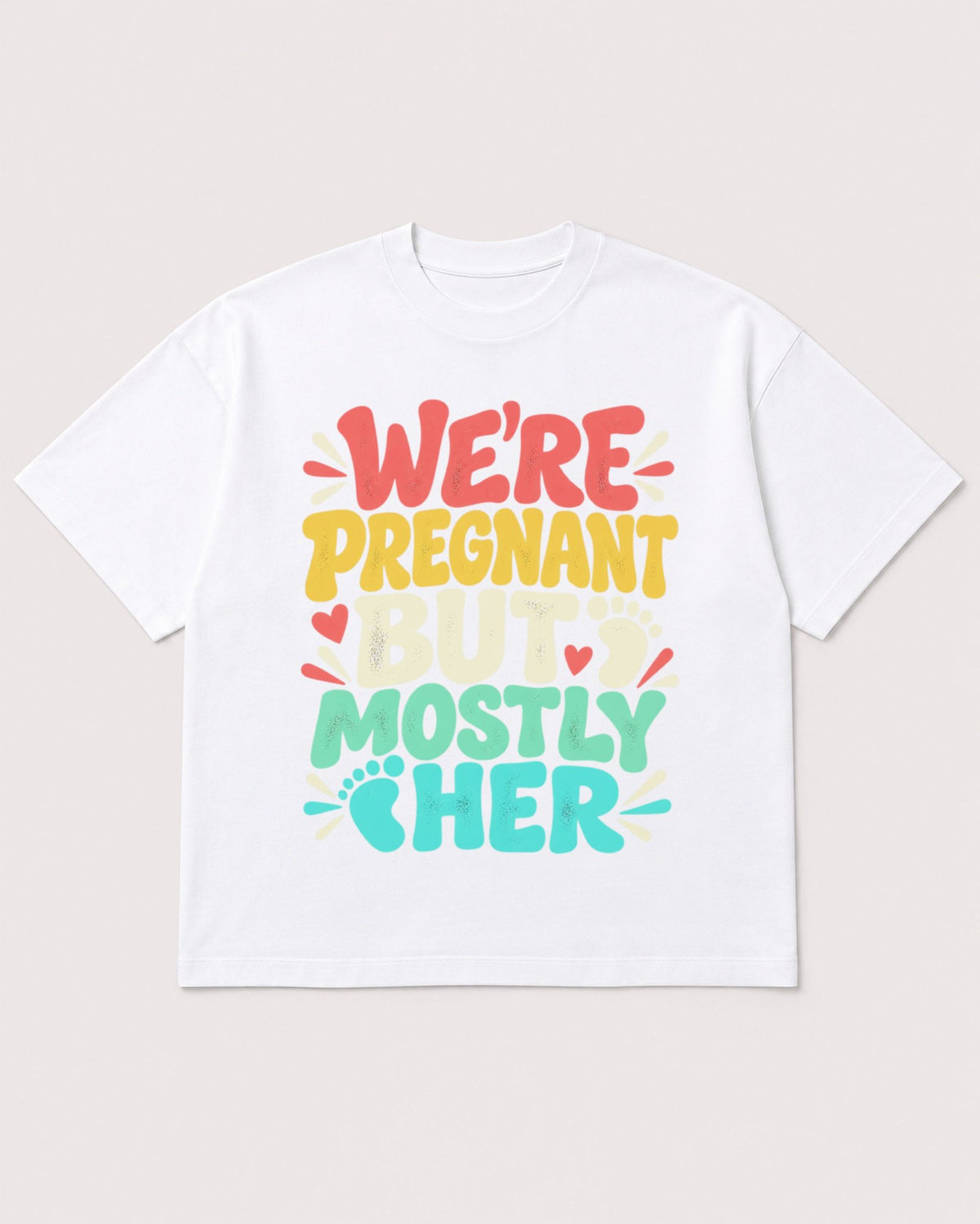 Mockup Boxy Heavyweight Tee White product