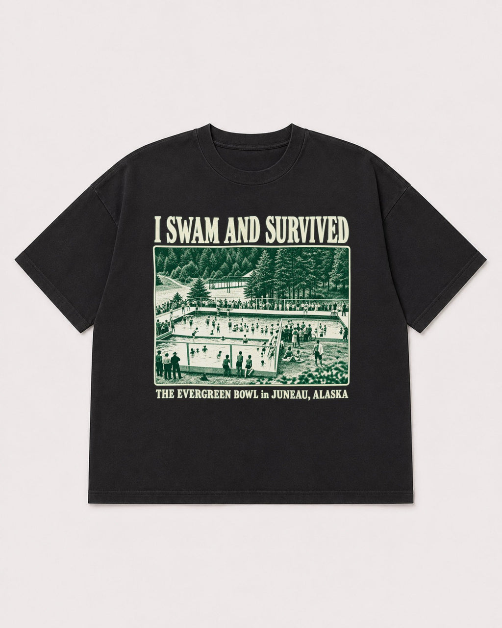 Mockup Boxy Heavyweight Tee Black product