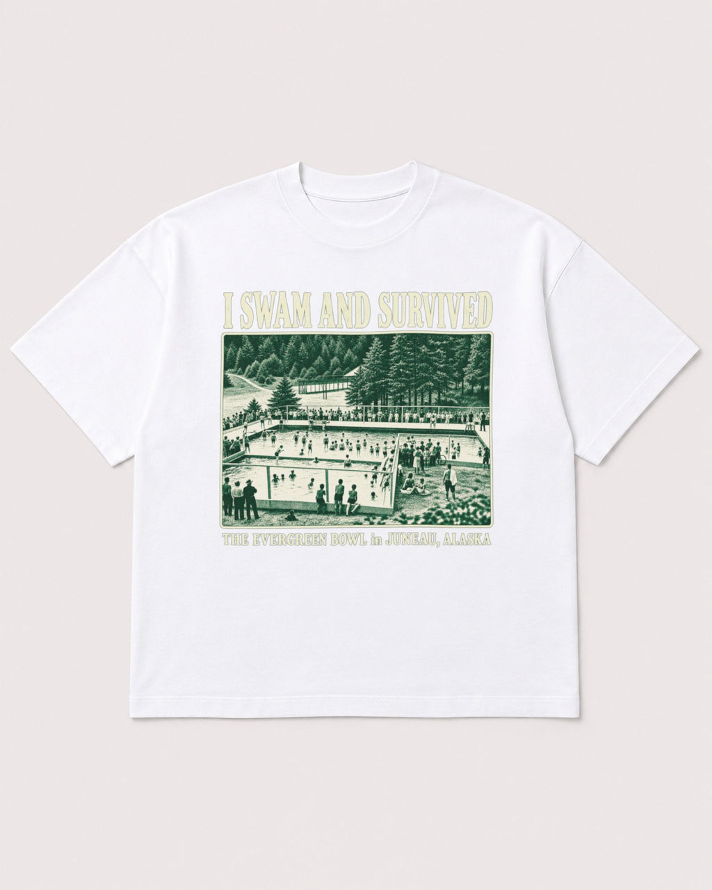 Mockup Boxy Heavyweight Tee White product