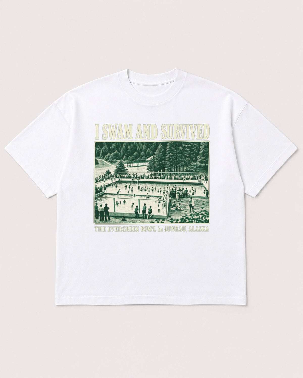 Mockup Boxy Heavyweight Tee White product