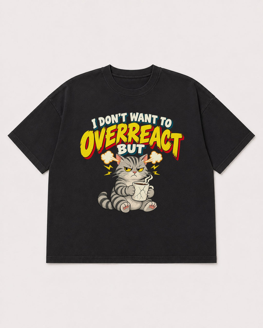 Mockup Boxy Heavyweight Tee Black product