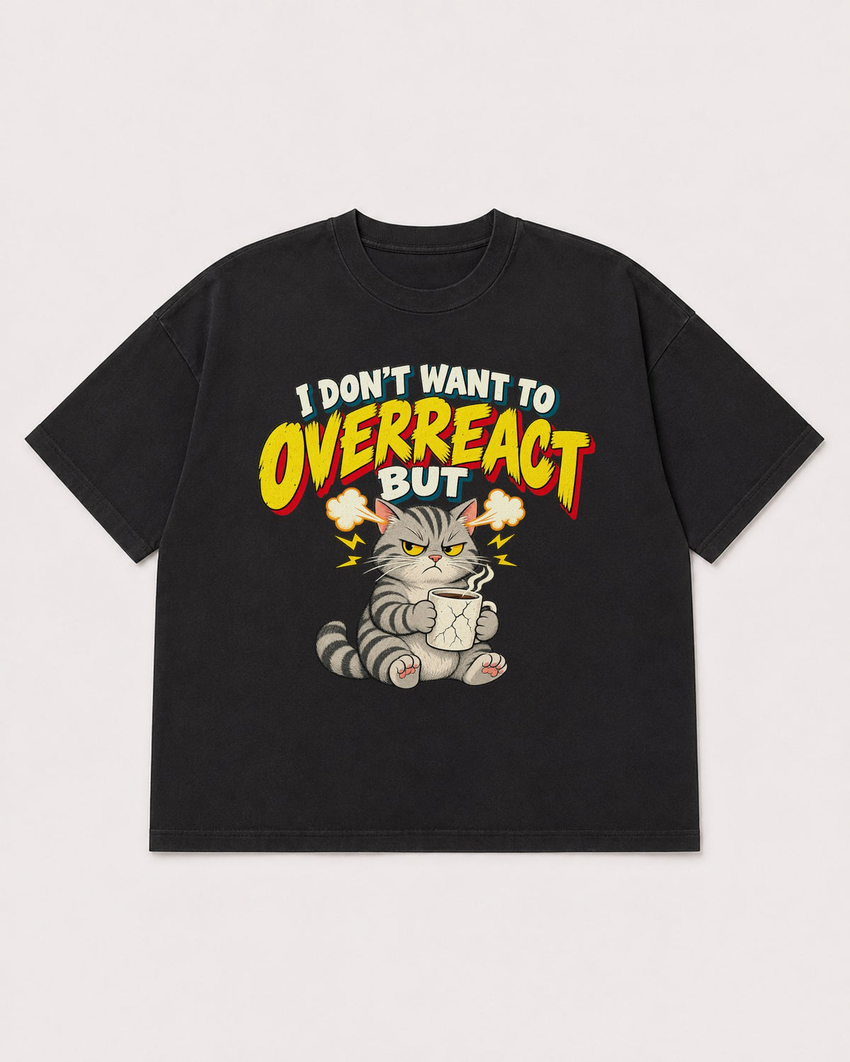 Mockup Boxy Heavyweight Tee Black product