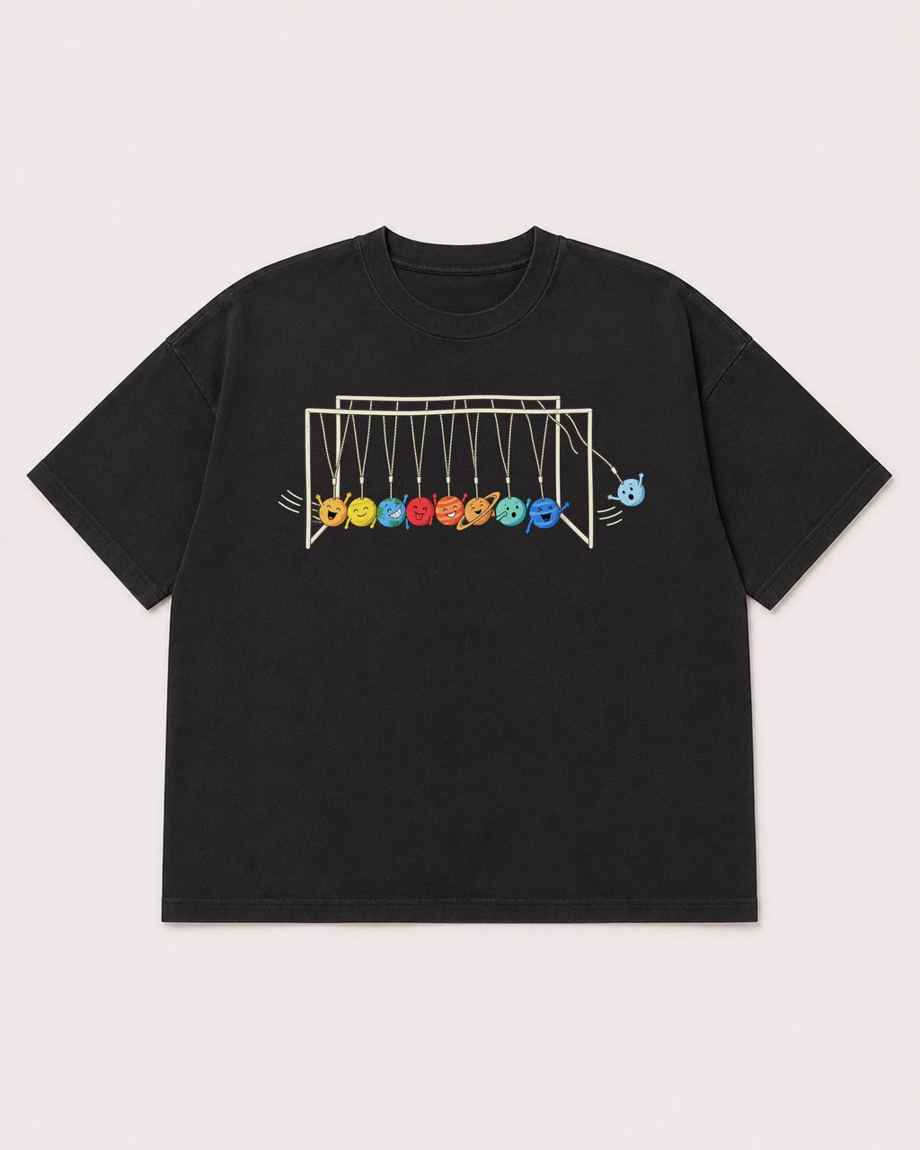 Mockup Boxy Heavyweight Tee Black product
