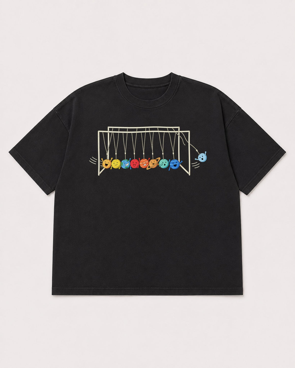Mockup Boxy Heavyweight Tee Black product