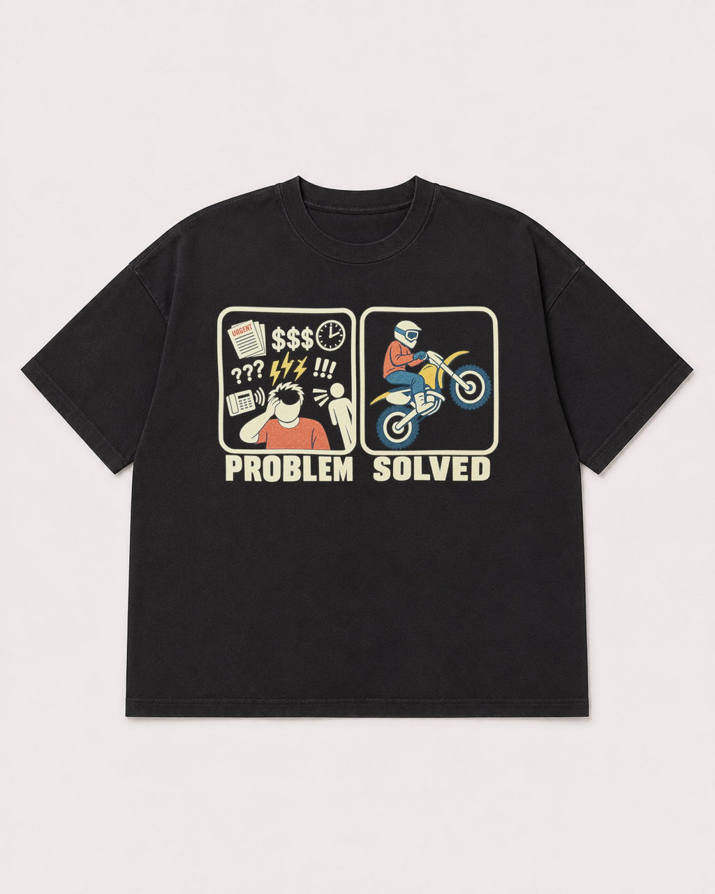 Mockup Boxy Heavyweight Tee Black product
