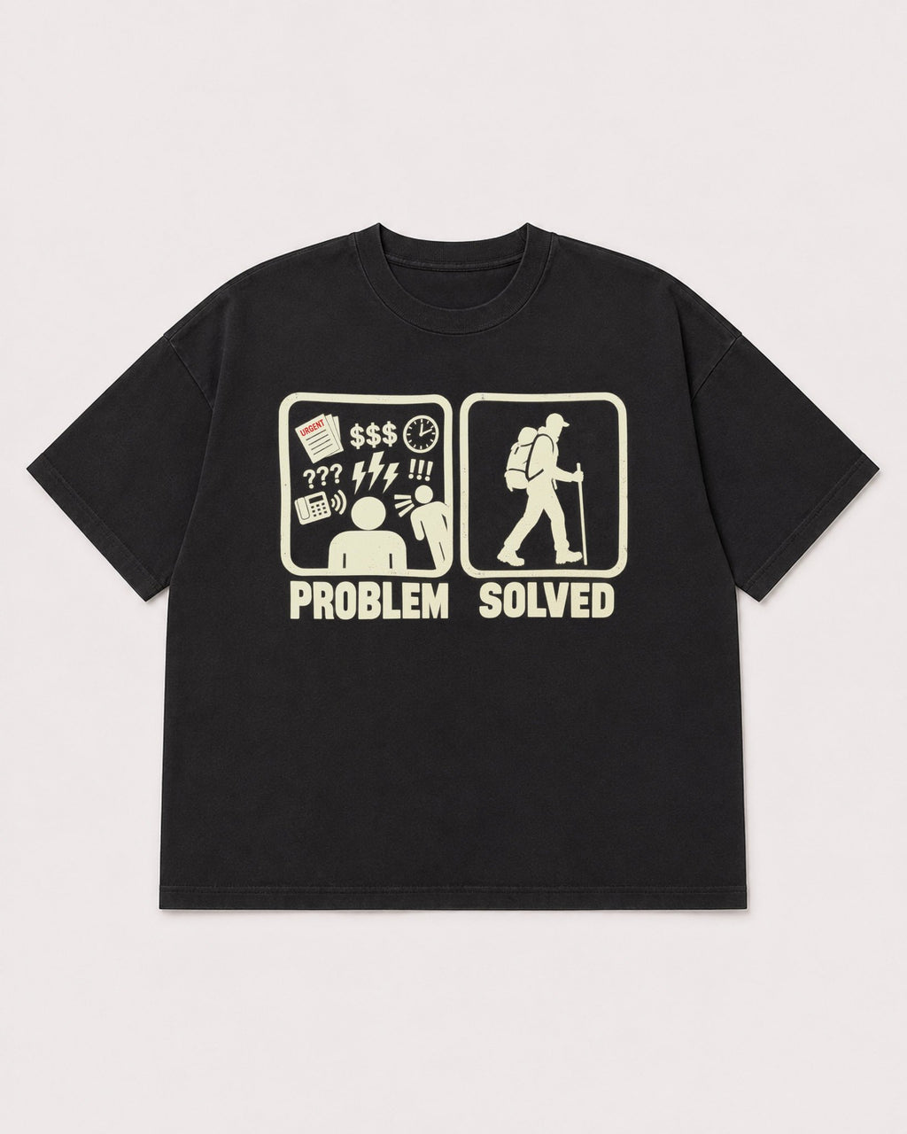Mockup Boxy Heavyweight Tee Black product