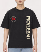 Mockup Boxy Heavyweight Tee Black male close-up 01