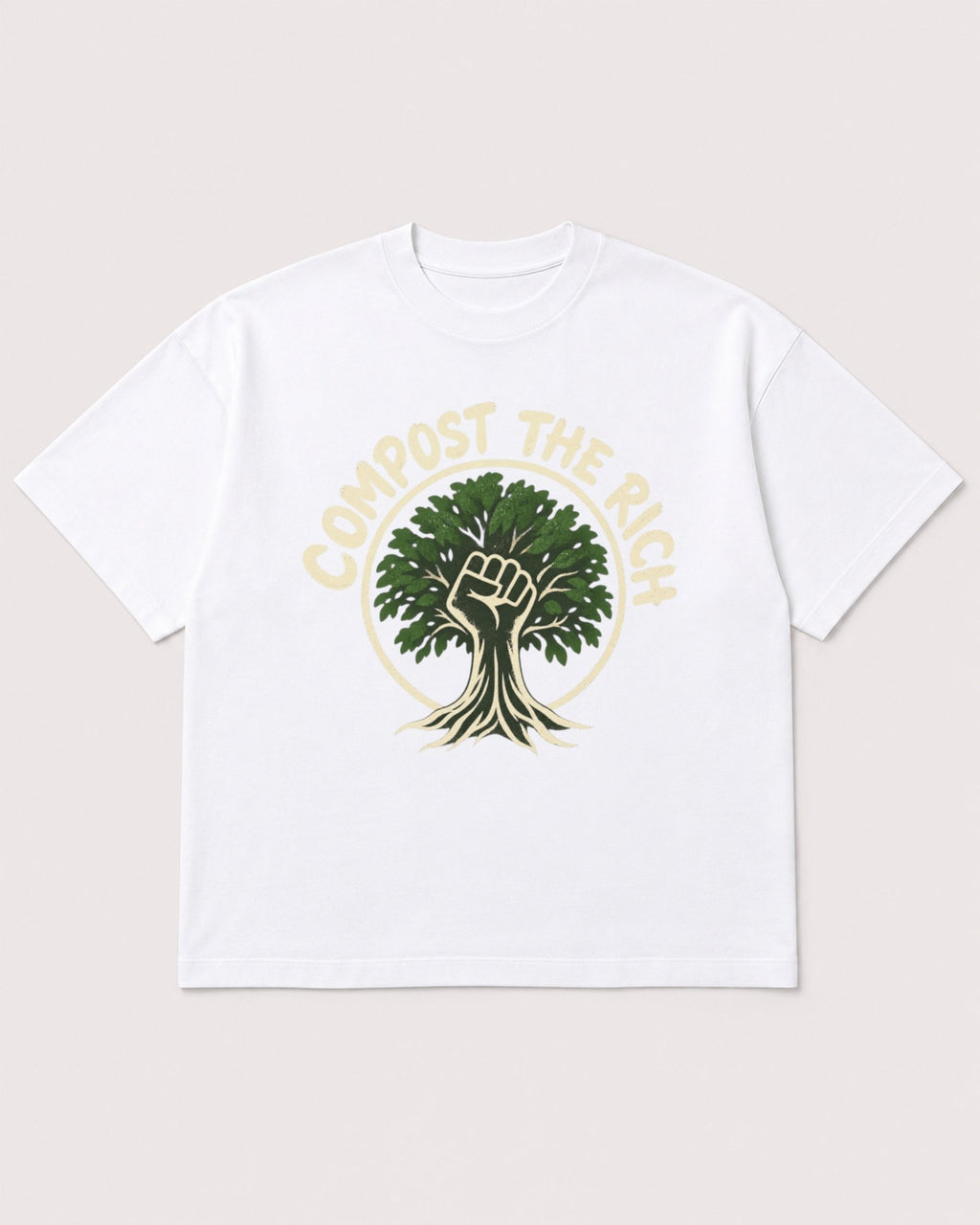 Mockup Boxy Heavyweight Tee White product