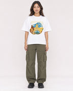 Mockup Boxy Heavyweight Tee White female full-body 02