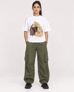 Mockup Boxy Heavyweight Tee White female full-body 47