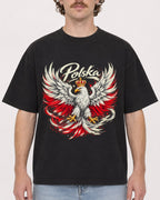 Mockup Boxy Heavyweight Tee Black male close-up 09