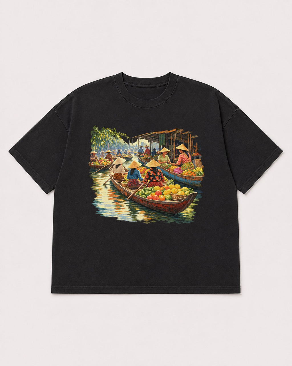 Mockup Boxy Heavyweight Tee Black product