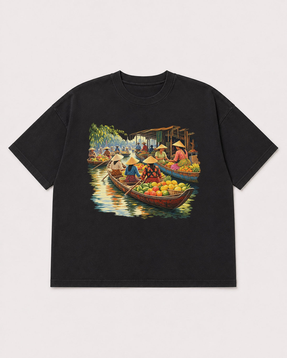 Mockup Boxy Heavyweight Tee Black product