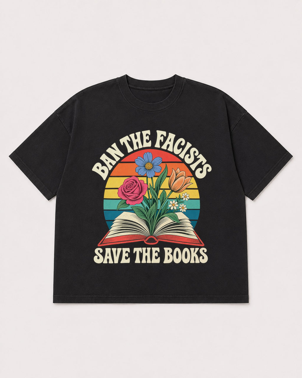 Mockup Boxy Heavyweight Tee Black product