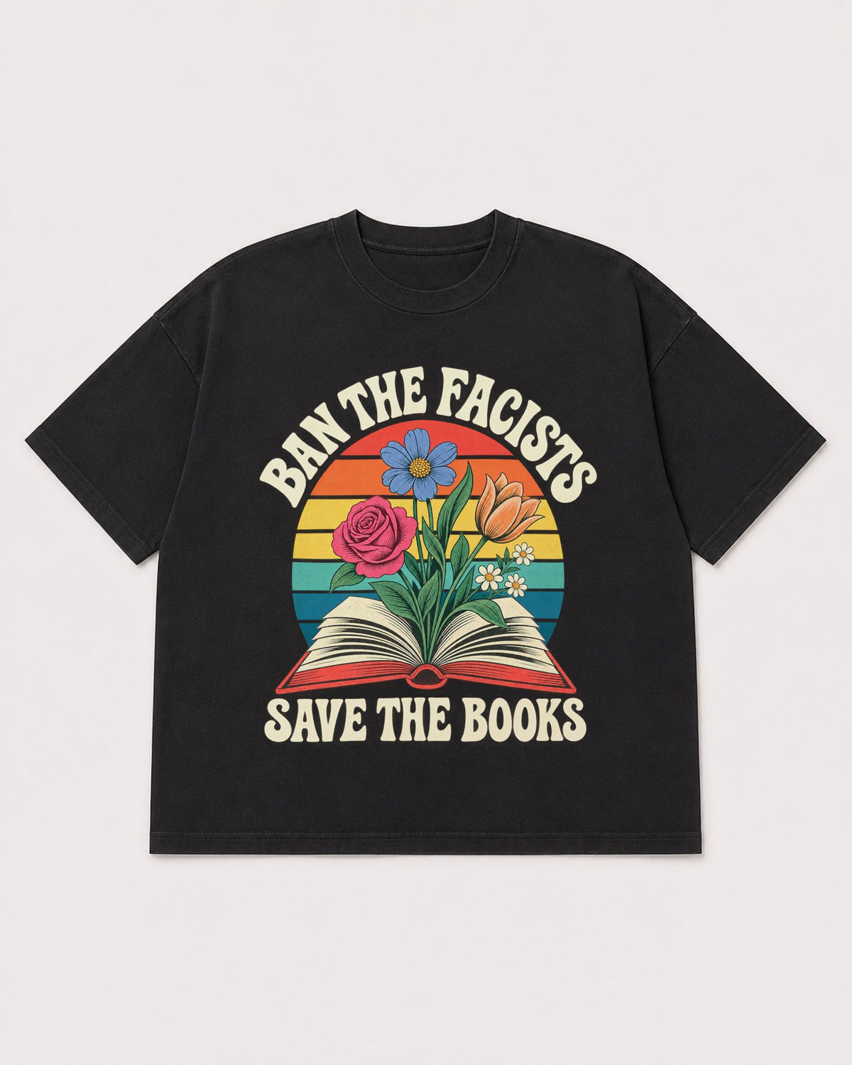 Mockup Boxy Heavyweight Tee Black product
