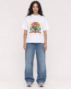 Mockup Boxy Heavyweight Tee White female full-body 30