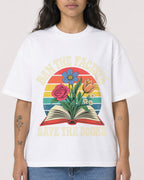 Mockup Boxy Heavyweight Tee White female close-up 30