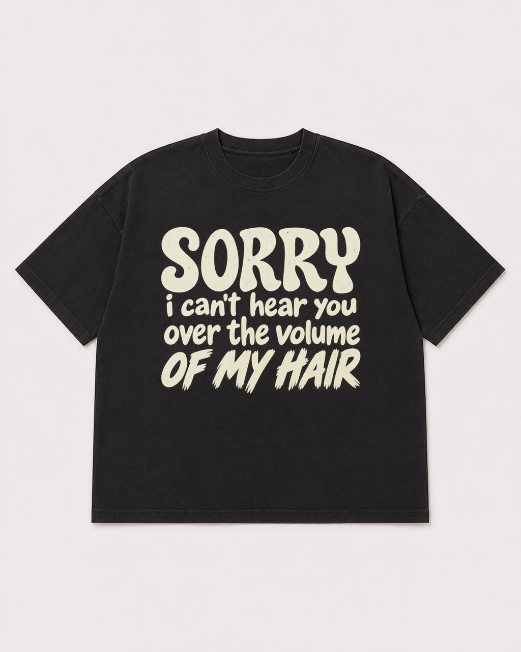 Mockup Boxy Heavyweight Tee Black product