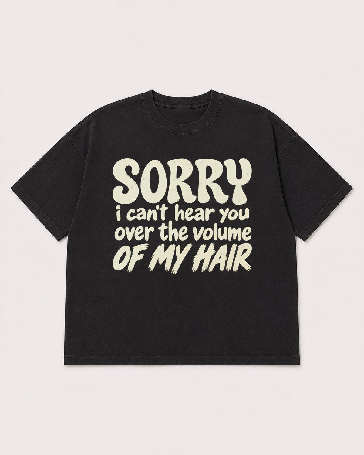 Mockup Boxy Heavyweight Tee Black product