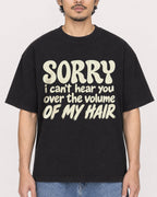 Mockup Boxy Heavyweight Tee Black male close-up 02