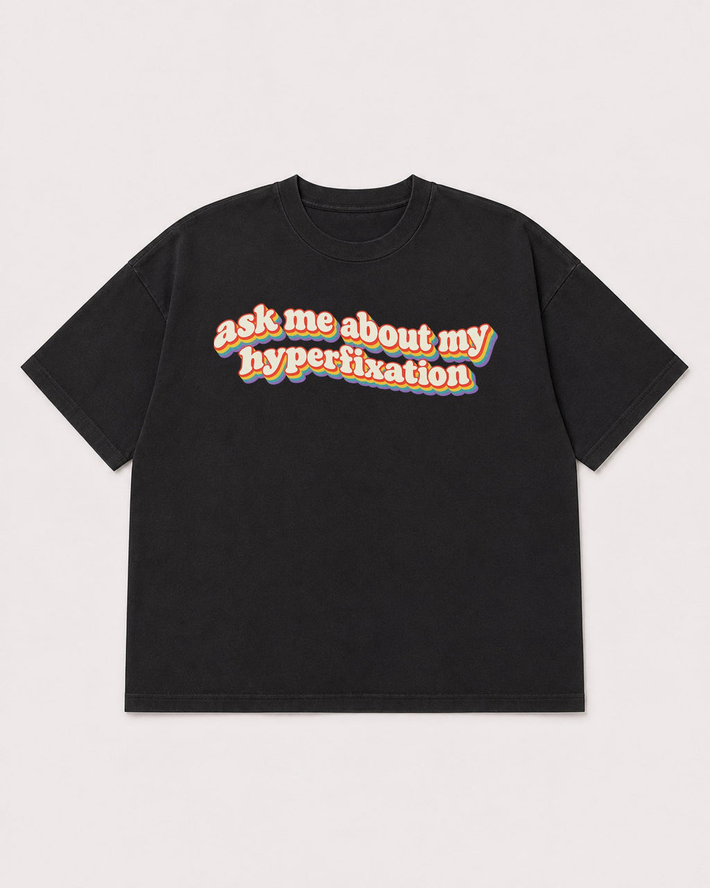 Mockup Boxy Heavyweight Tee Black product