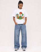 Mockup Boxy Heavyweight Tee White female full-body 25
