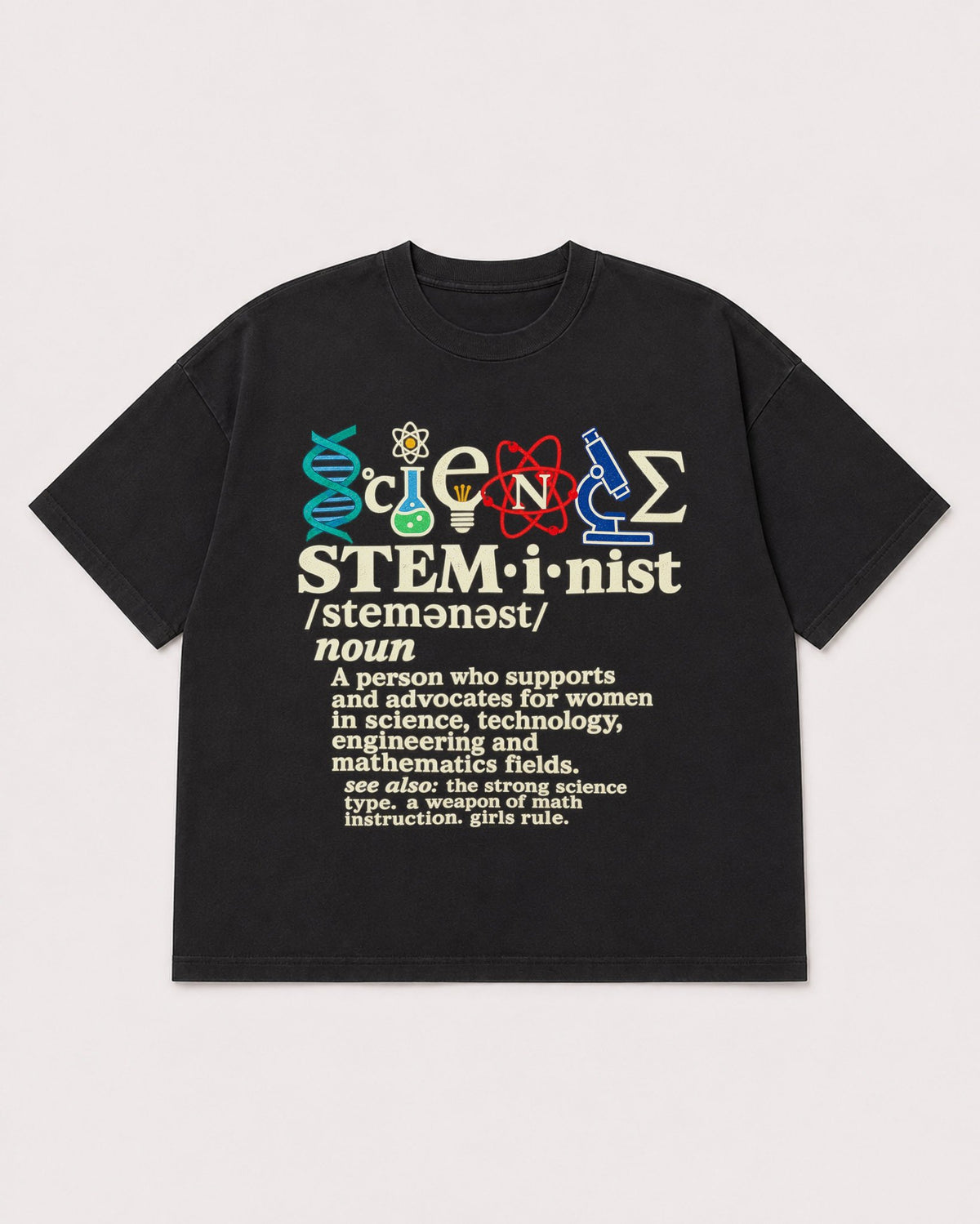 Mockup Boxy Heavyweight Tee Black product