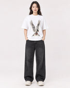 Mockup Boxy Heavyweight Tee White female full-body 03