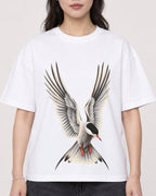 Mockup Boxy Heavyweight Tee White female close-up 03