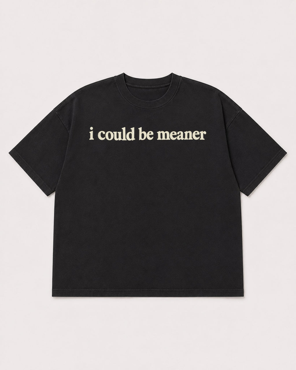Mockup Boxy Heavyweight Tee Black product