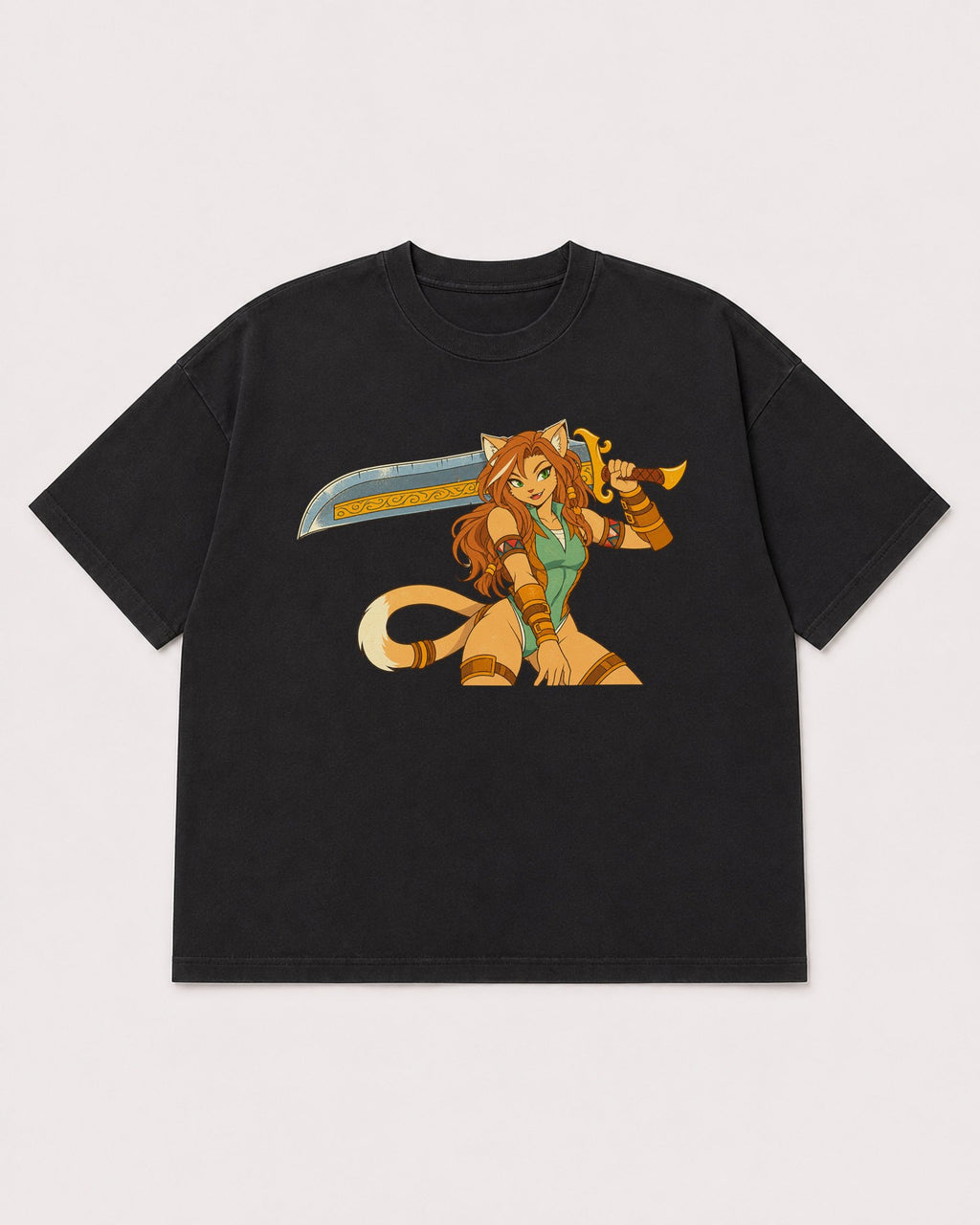 Mockup Boxy Heavyweight Tee Black product