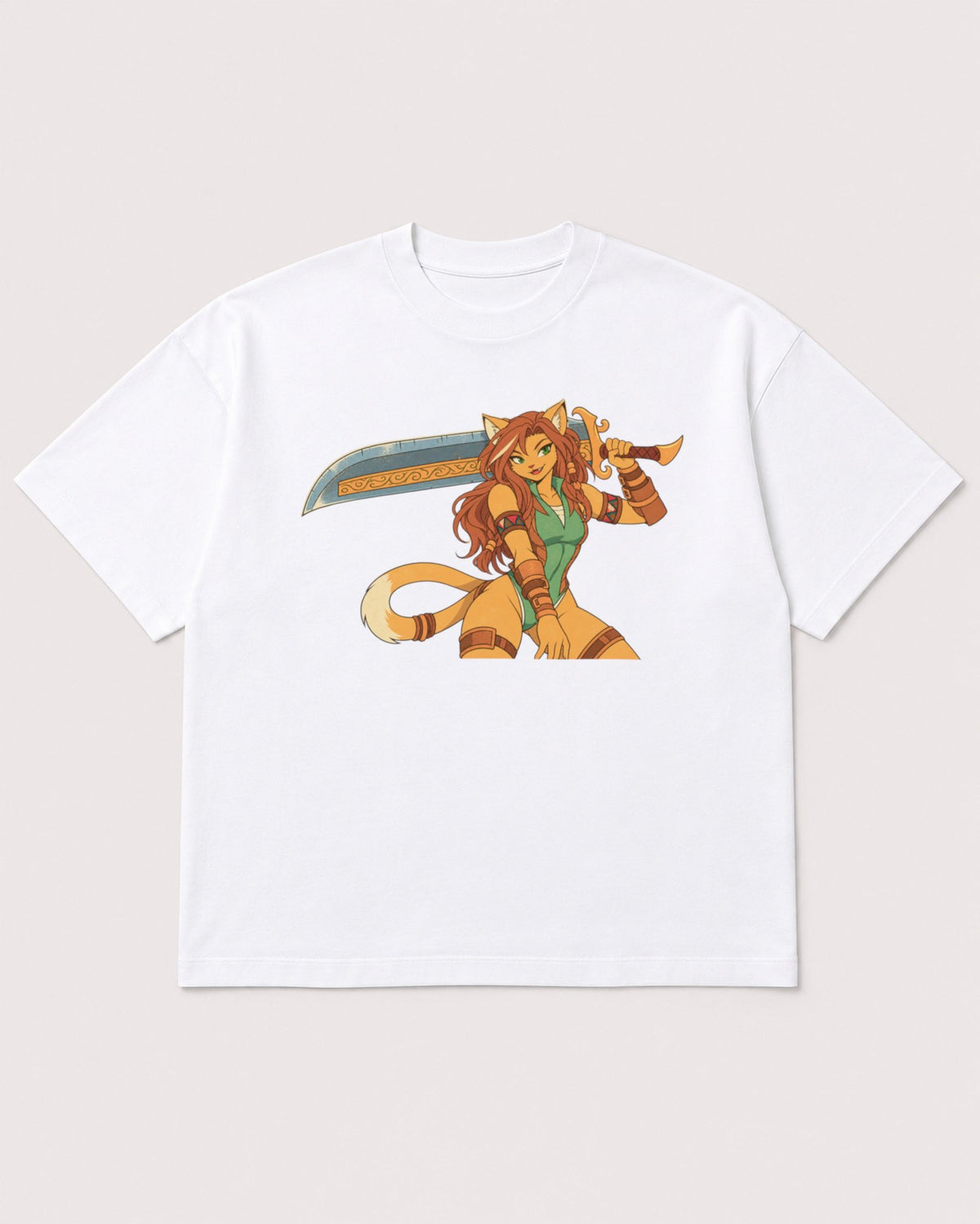 Mockup Boxy Heavyweight Tee White product