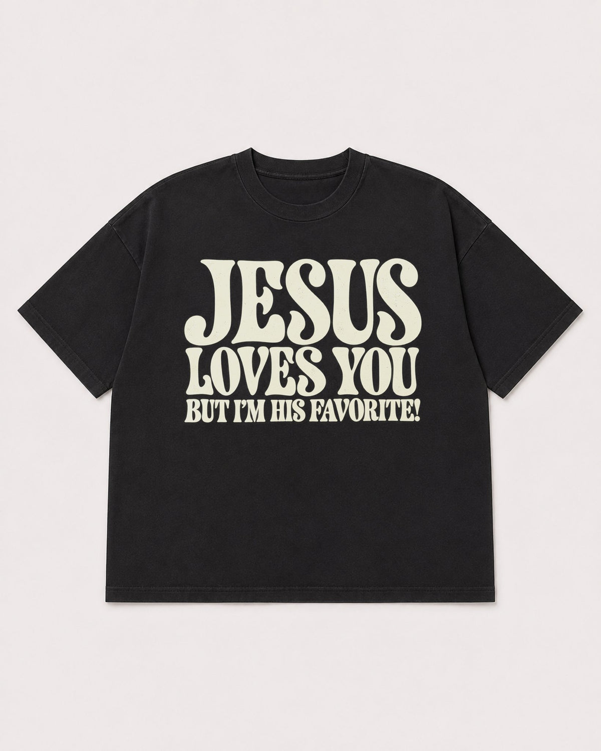 Mockup Boxy Heavyweight Tee Black product