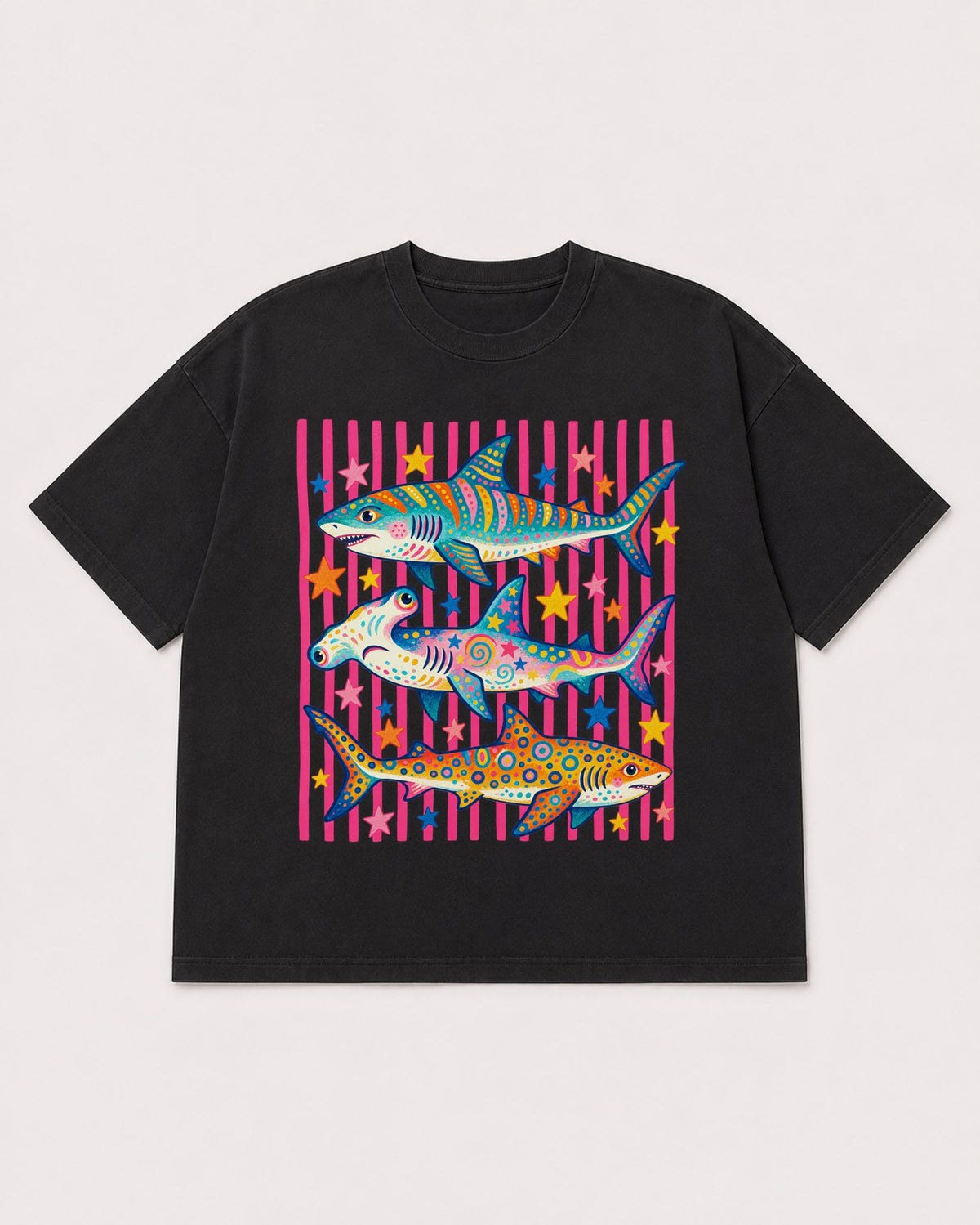 Mockup Boxy Heavyweight Tee Black product
