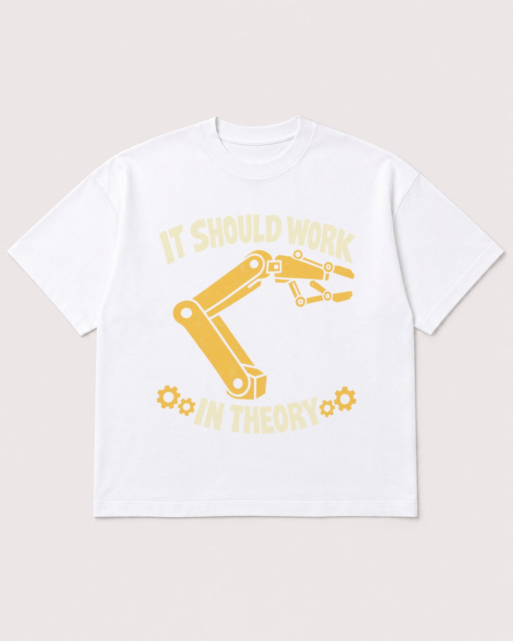 Mockup Boxy Heavyweight Tee White product