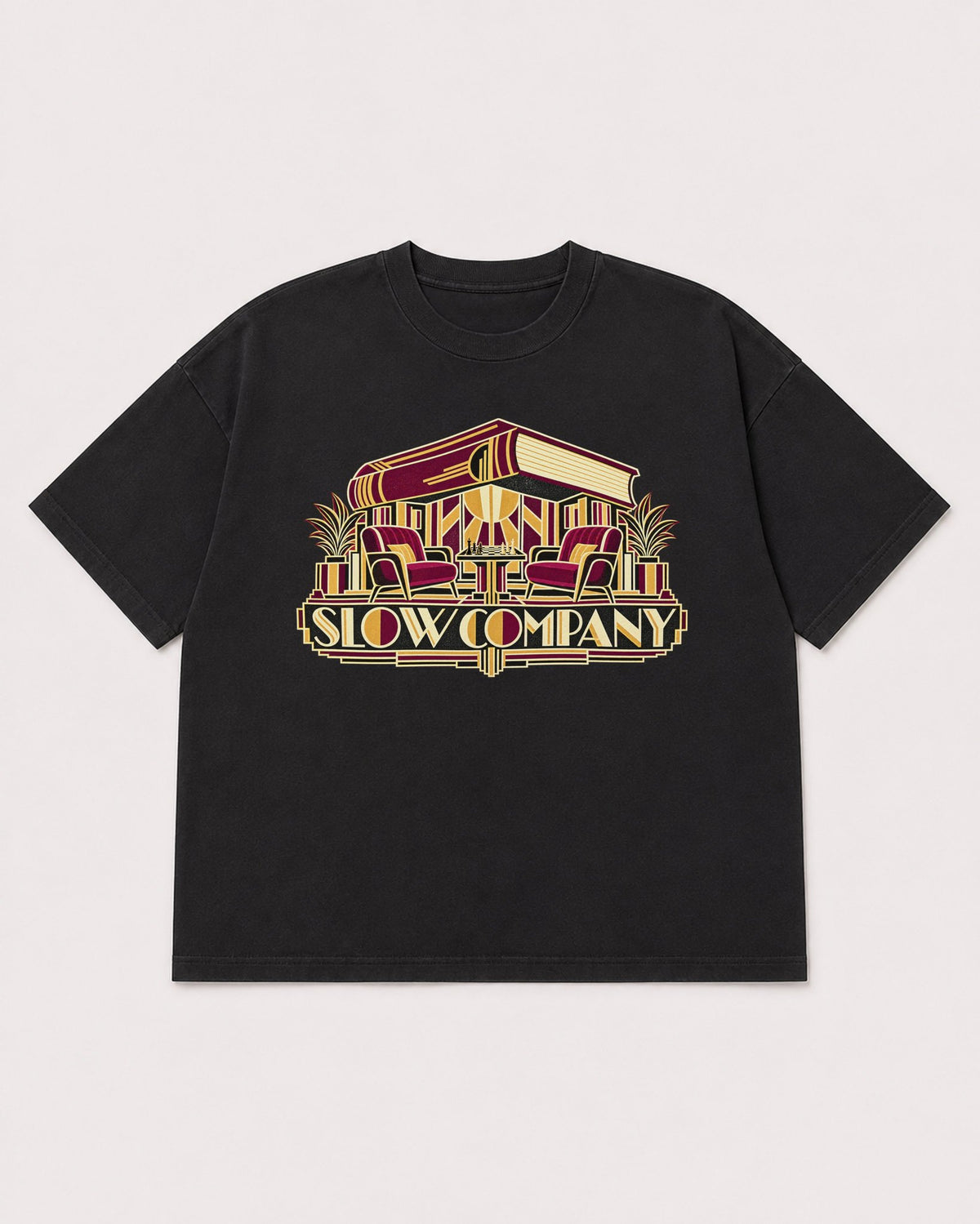 Mockup Boxy Heavyweight Tee Black product